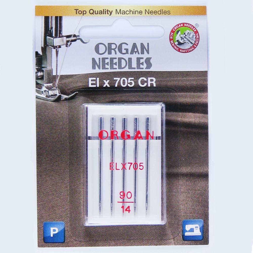 Organ Cover Stitch Needles ELx705 CR 90/14 Ball Point 5 Pack 5486090BL -  1000's of Parts - Pocono Sew & Vac